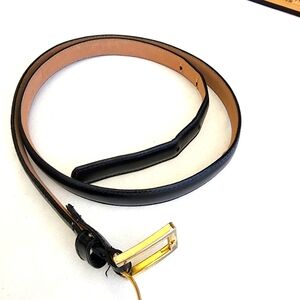Black Leather Belt 1988 Mervyns Partners XL